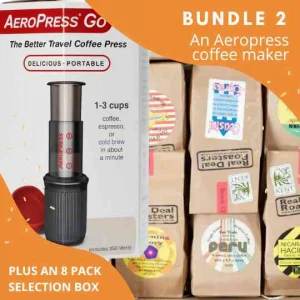 Christmas box of 8 coffees plus an Aeropress