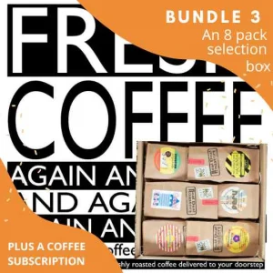 Coffee Selection box of 8 plus a 3 month coffee subscription
